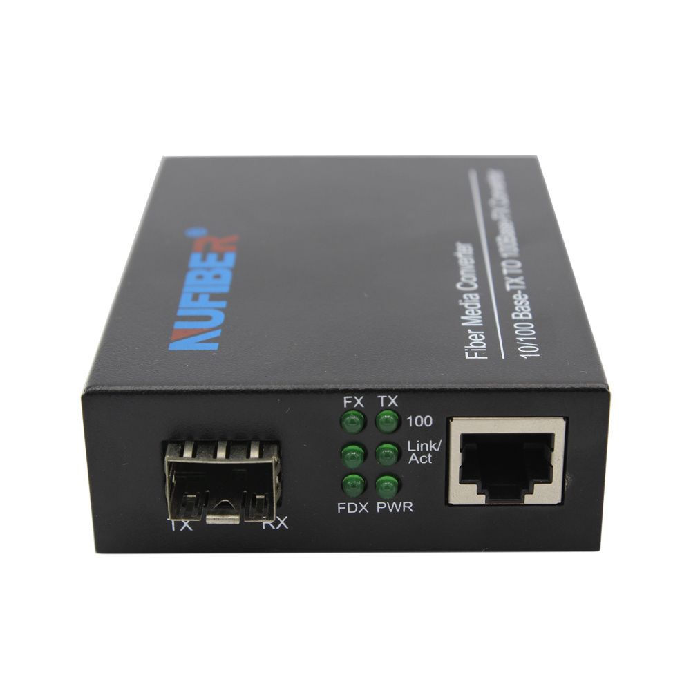 Fiber Ethernet Media Converter with 1*10/100Base-Tx to 1*100Base-Fx SFP slot Fiber Optical Cable Best Price Provider