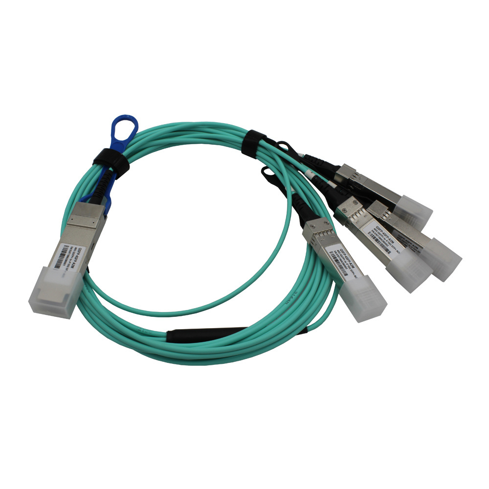 AOC 1M 40G to  4*10G cable QSFP+ Active Optical Cable Compatible with HP/TP-Link/Juniper