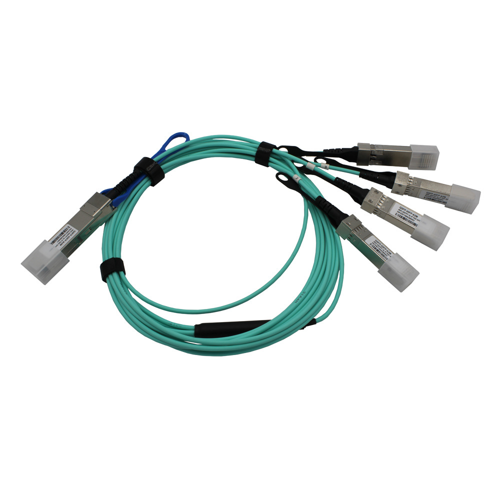 AOC 1M 40G to  4*10G cable QSFP+ Active Optical Cable Compatible with HP/TP-Link/Juniper