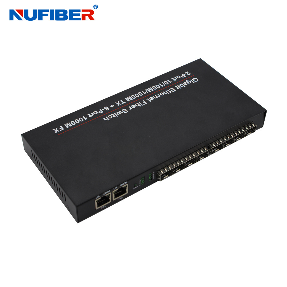 NF-A8002F 8sfp port+2rj45 port optic fiber switch ethernet network switch SFP switch