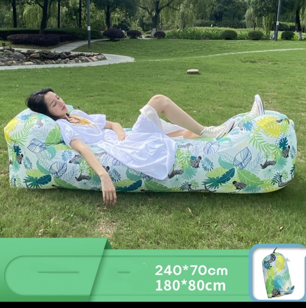 Air Sofa with pillow, Inflatable Lounger Inflatable Couch for Travelling, air Hammock Inflatable Lounger for adult