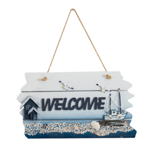 Mediterranean Style "Welcome " nautical wall decoration summer gift new house decoration