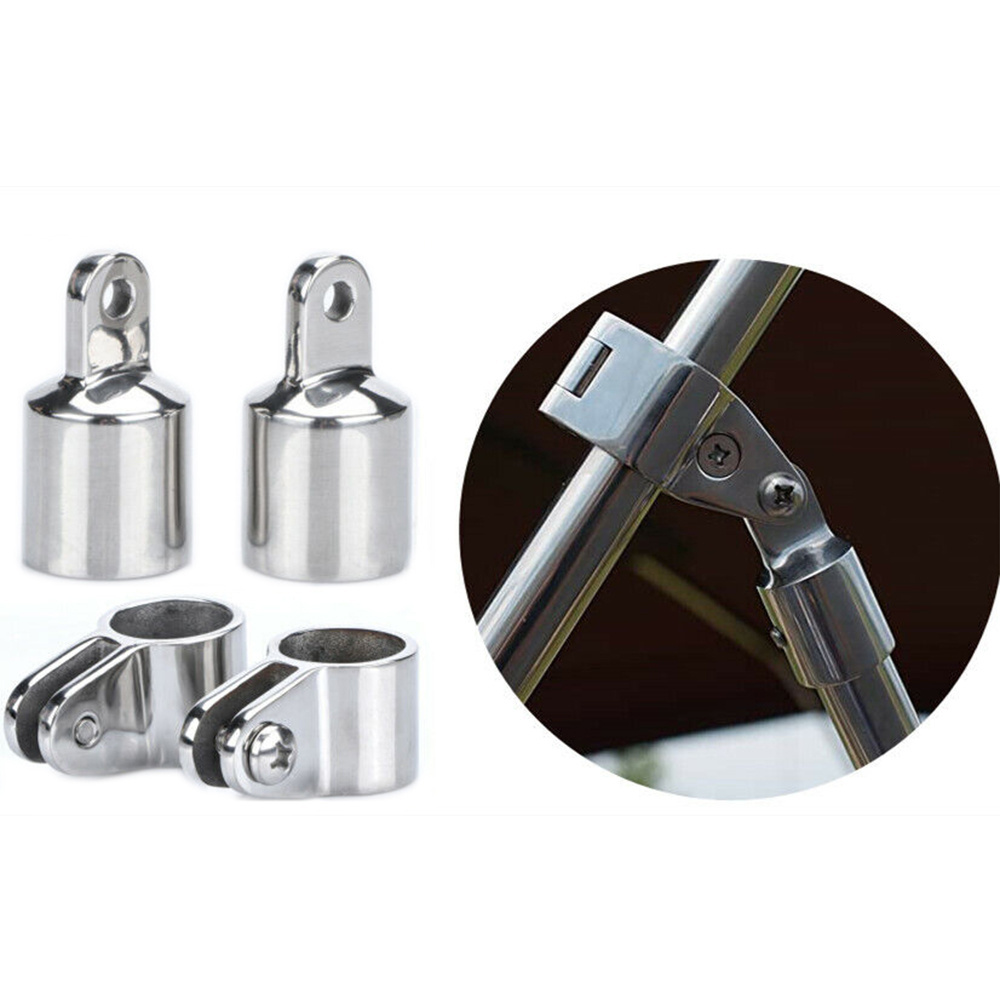 Stainless Steel Bimini Top Hardware Fixed Canopy Bar Clamp 22mm