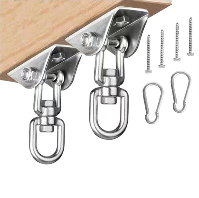 Swing Hangers for Wooden Sets 1000 LB Capacity 360 Swivel Stainless Steel Swing Hardware for Heavy Bag