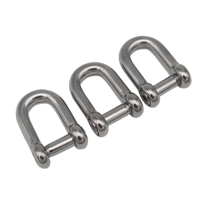 Stainless Steel Forged D Shackle With Allen Key Flush Pin