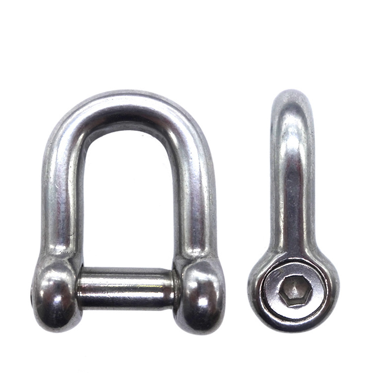 Hex D Shackle with Allen key fitting 316 A4 Stainless steel