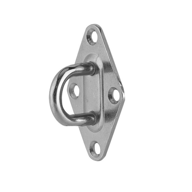 Marine Accessories 304 Stainless Steel 6mm Boat Diamond Pad Deck Eye Plate