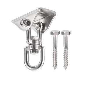 Heavy Duty 360 Degree Swivel Swing Hanger Stainless Steel Swing Hook 880 lbs Capacity for Ceiling Wood