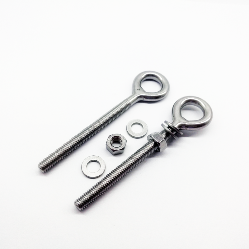 316 Stainless Steel Long Bolts High Quality Swing Eye Bolt With Nuts And Washers