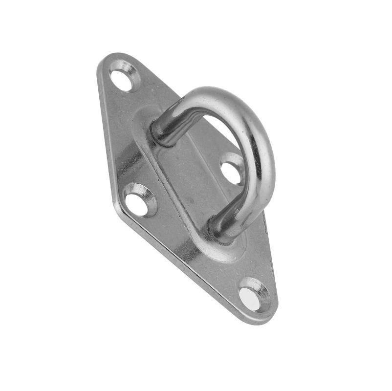 Marine Accessories 304 Stainless Steel 6mm Boat Diamond Pad Deck Eye Plate