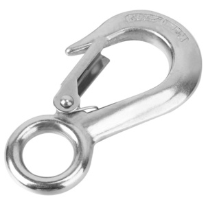 Stainless Steel SS304 SS316 Large Eye Hook With Latch 0.2T