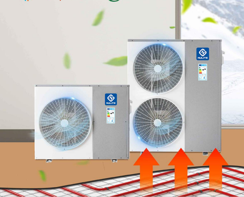 NuLite Heatpump 6kW 8kW 10kW Bomba de Calor Inverter Air Source Heat Pump floor heating for house