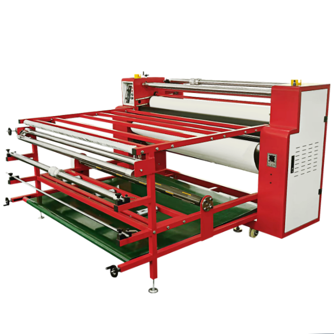 67 inch process width Oil heated drum calender heat press roll to roll roller heat press machine