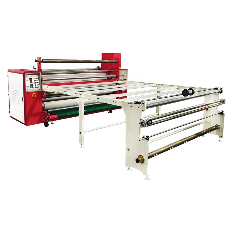 High performance customized large format Sublimation roll to roll oil filled drum Nomex felt roller heat press machine