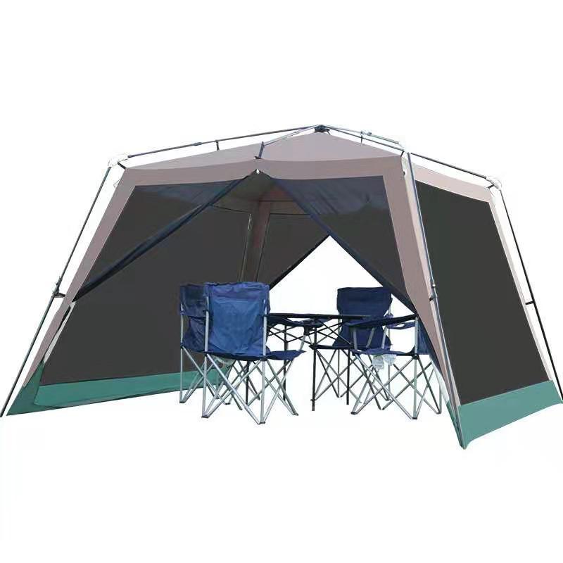 5-8 Man automatic frame Large camping barbecue awning arbor Outdoor Folding Instant Screened Canopy Tent