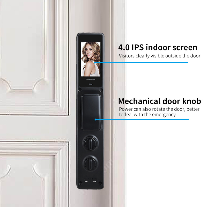 Smart Door Lock Fingerprint Smart Locks for Front Door Wi-fi with Camera