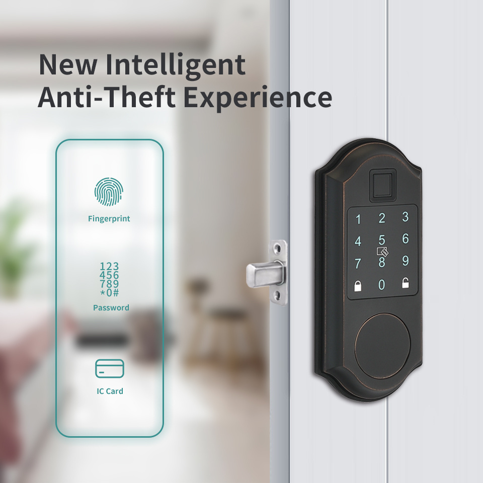 Hot Sale Price Keyless Entry Door Lock Intelligent Fingerprint Password Easy Installation Smart Lock Cheap