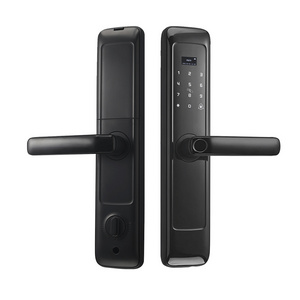 Ttlock BLE App Remote Wooden Door Smart Lock Pull Push Fingerprint Password Lock High Quality