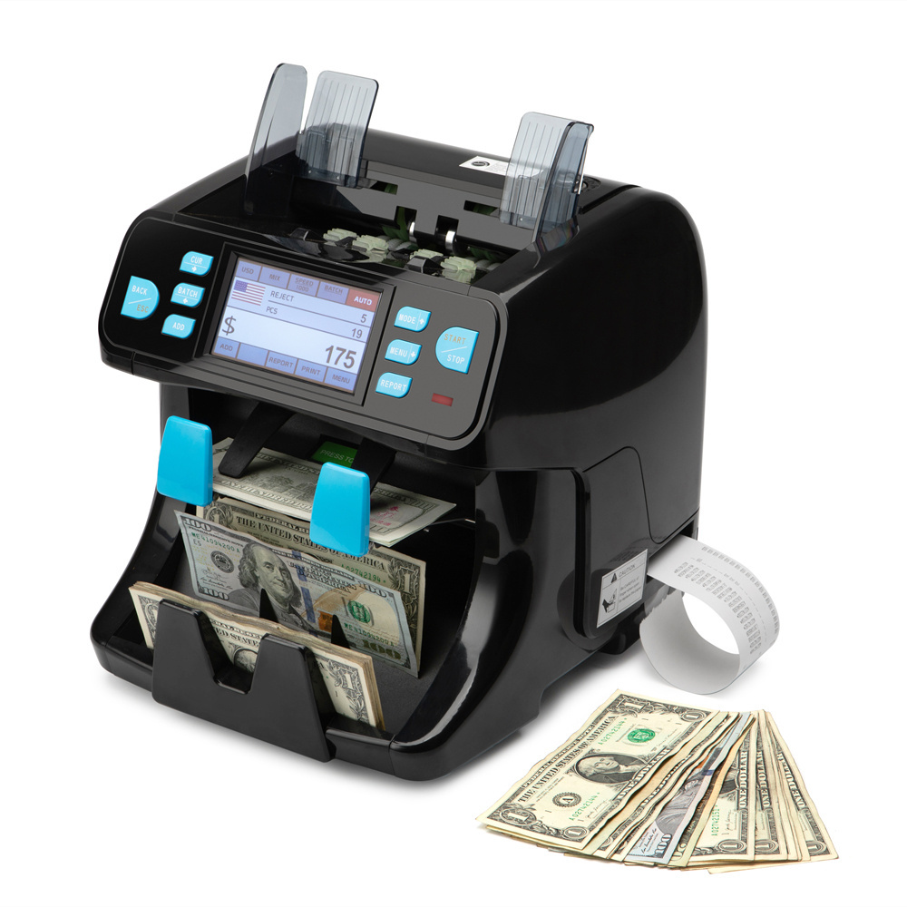 Numen Sh-208c Portable Money Counter Speed Mix Value Money Counter  and Currency Sorter Bill Counter