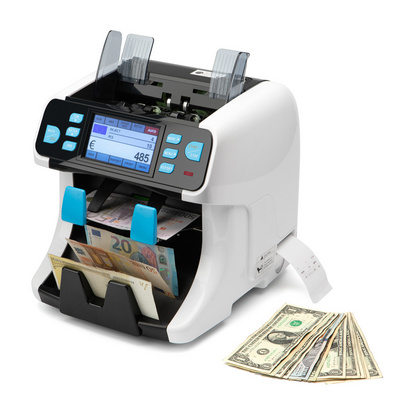 2 Pockets Money Counting Machine  Sorting Machine Bill Counter Professional Bill Sorting Machine Currency Detector Counter