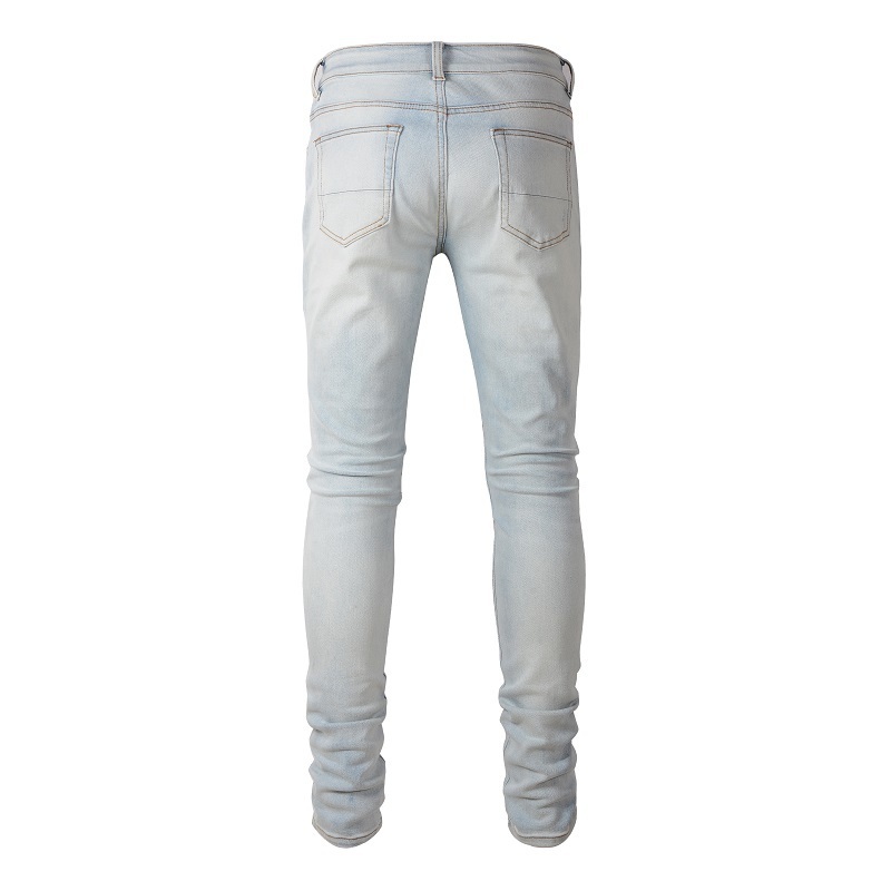 Rts For 6637 distressed skinny jeans men denim pants for man  apparel stock men's jean manufacturers