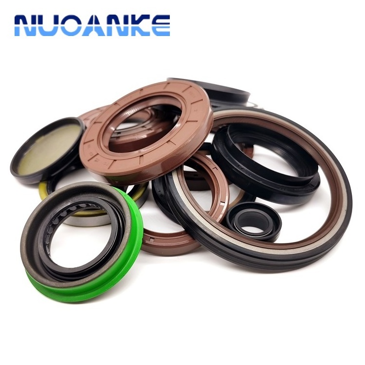 China Manufacture Rubber Oil Seal NBR FKM ACM Silicone PTFE Lip Rotary Shaft Bearing High Pressure OilSeal Rubber TC Oil Seal