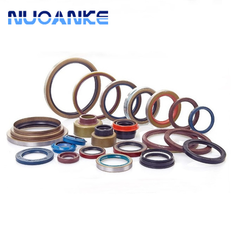 China Manufacture Rubber Oil Seal NBR FKM ACM Silicone PTFE Lip Rotary Shaft Bearing High Pressure OilSeal Rubber TC Oil Seal