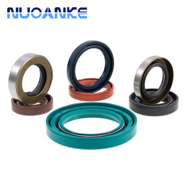 China Manufacture Rubber Oil Seal NBR FKM ACM Silicone PTFE Lip Rotary Shaft Bearing High Pressure OilSeal Rubber TC Oil Seal