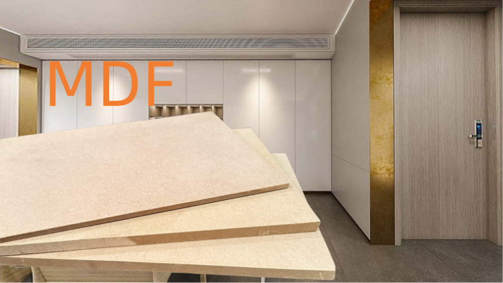 Eco-Friendly mdf board E0 E1 grade MDF HDF waterproof melamine MDF 1220x2440mm For Furniture or packing