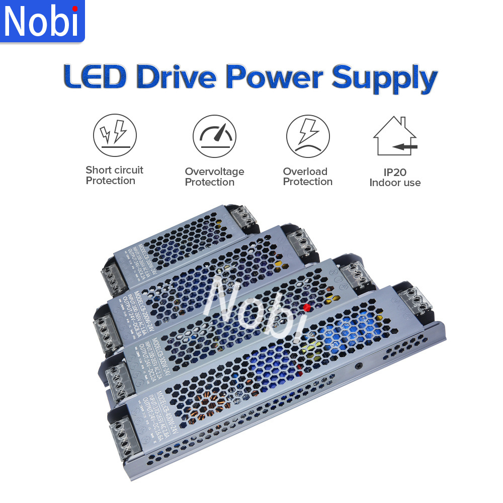 AC/DC 12V 24V Transformer 36W 100W 200W 300W 400W 500W LED Driver Power Supply Super Thin A/D Converter for LED Strip Light Bulb