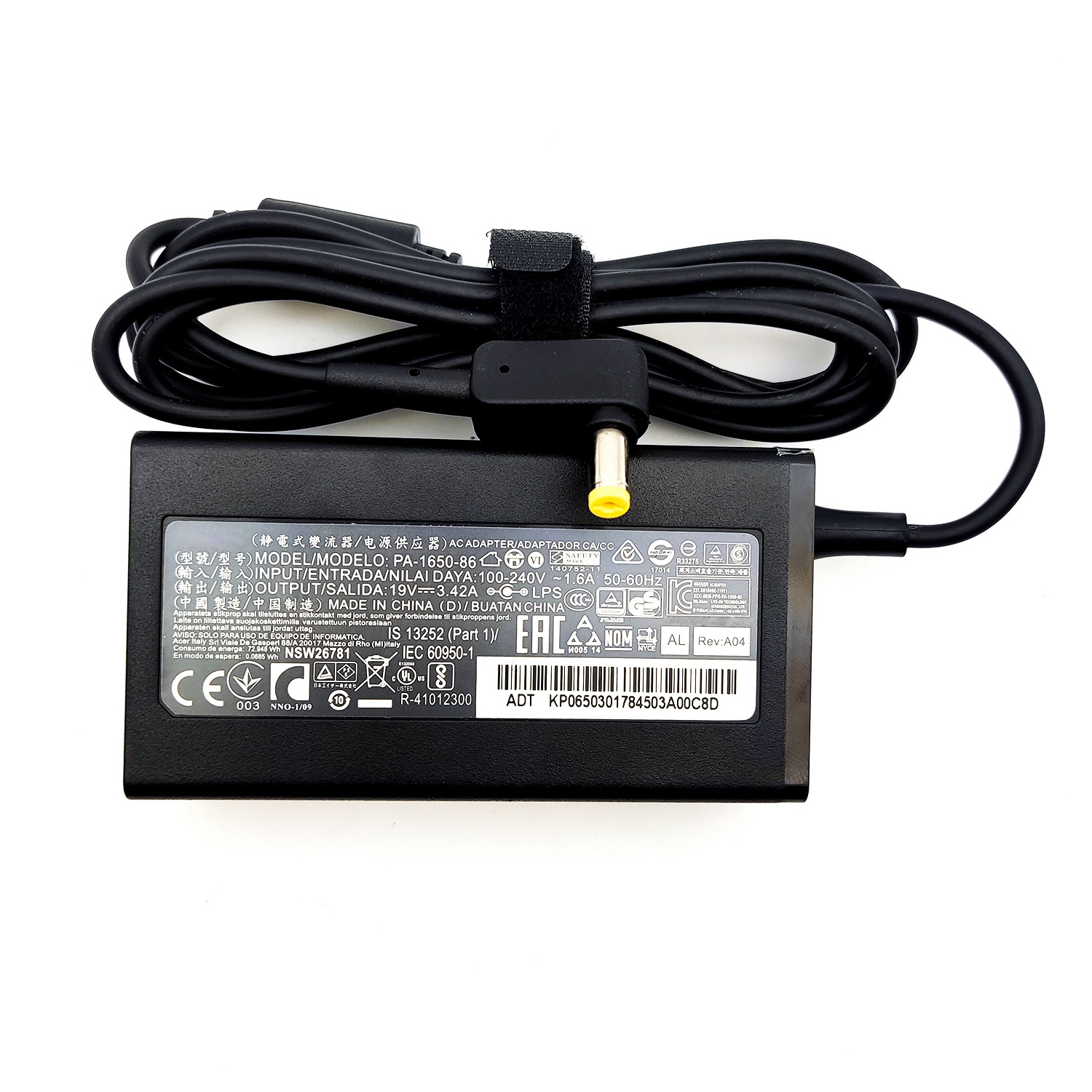 19V 3.42A PA-1650-86 5.5*1.7mm AC Adapter For ACER Aspire ES1-512 E5-573 E5-573G E15 E5-573-3870 E5-573T TRAVELMATE TMP446-M TRA