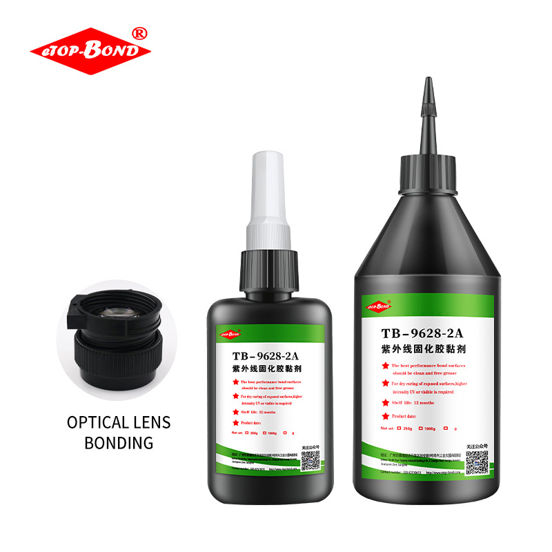 Factory Supply Hot Sell Resin Single Component Uv Curing Plastic Optical Lens Bonding Curable Uv Glue For Glass Adhesive Plastic