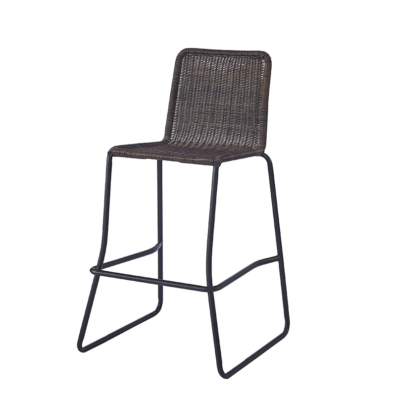 woven highback balcony furniture patio high back wicker end aluminum dining stools and garden bistro outdoor high chairs