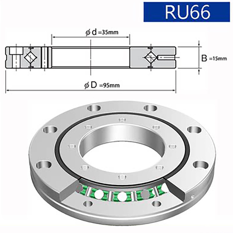 RU66 wholesale high cost performance cross roller bearing slewing support slewing ring bearing