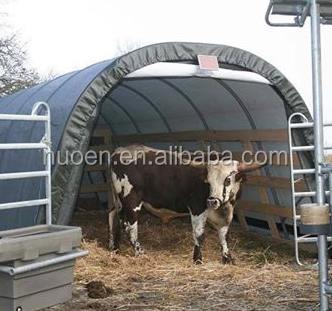 Cattle shelter llivestock tent animal shed sheep shelter shade Dome storage shelter steel structure PVC proof tent factory sale