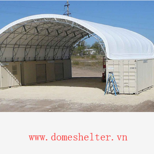 Australia Dome shelter outdoor 20FT / 40FT container shelter PVC/PE proof tent factory direct sale