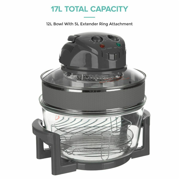 Halogen Electrical Convection Oven Healthy Kitchen 12 Liters 1200w Includes 3 Accessories Halogen Air Fryer