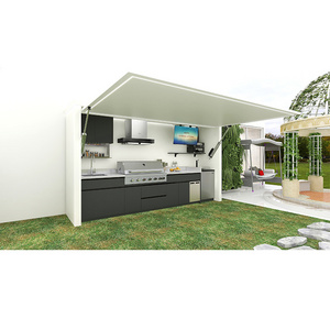 Customized Food-grade and Anti-corrosion SUS 340 Stainless Steel Outdoor Kitchen modular outdoor kitchen