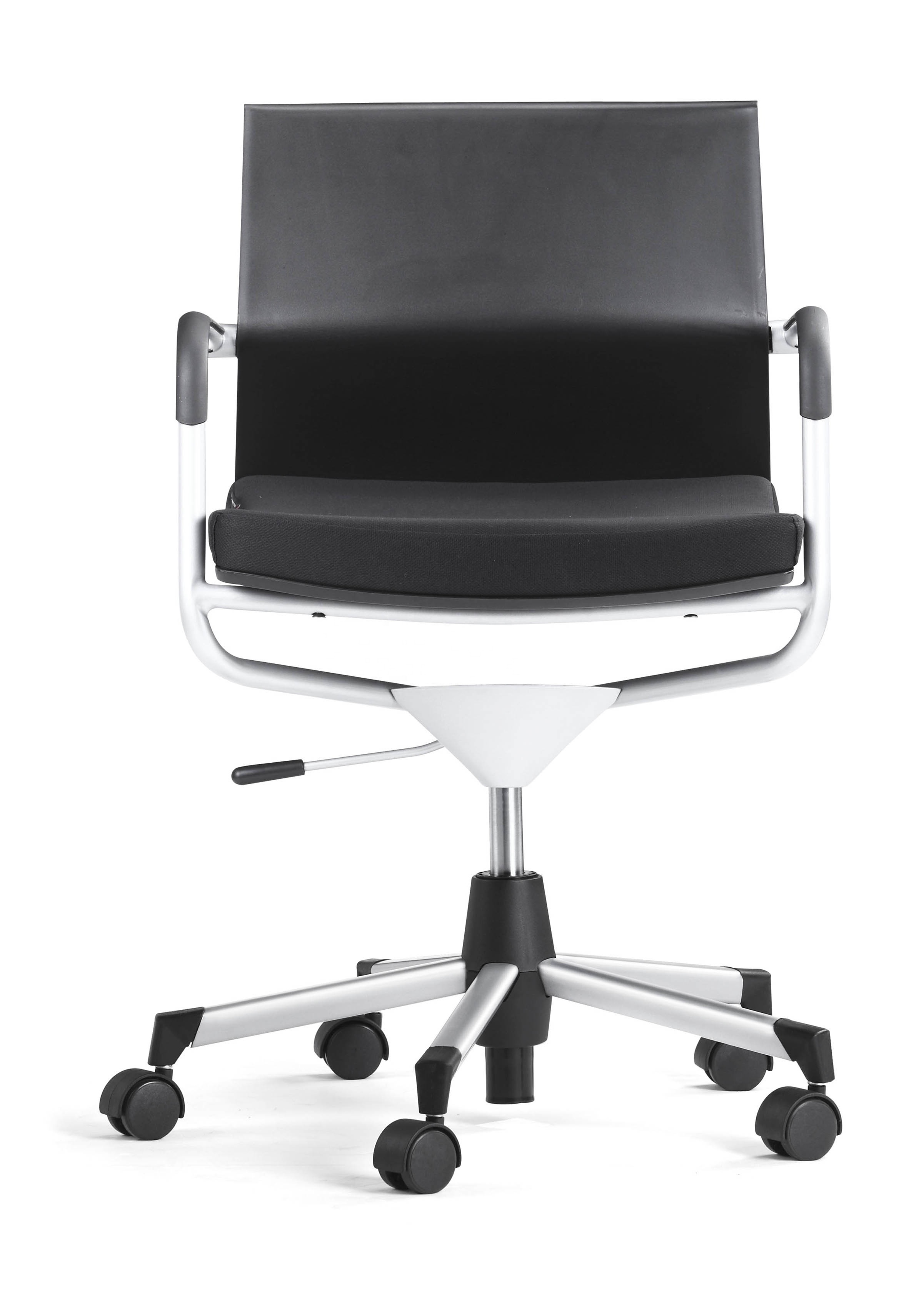 Middle back Plastic shell small ergonomic office task chair for office small space