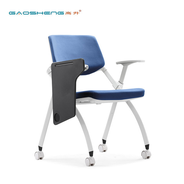 School project classroom college high school folding mesh training chair student chair with writing tablet