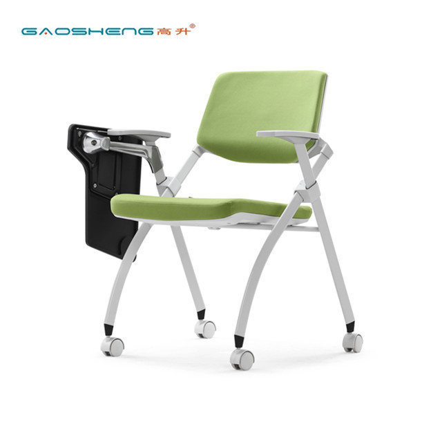 School project classroom college high school folding mesh training chair student chair with writing tablet