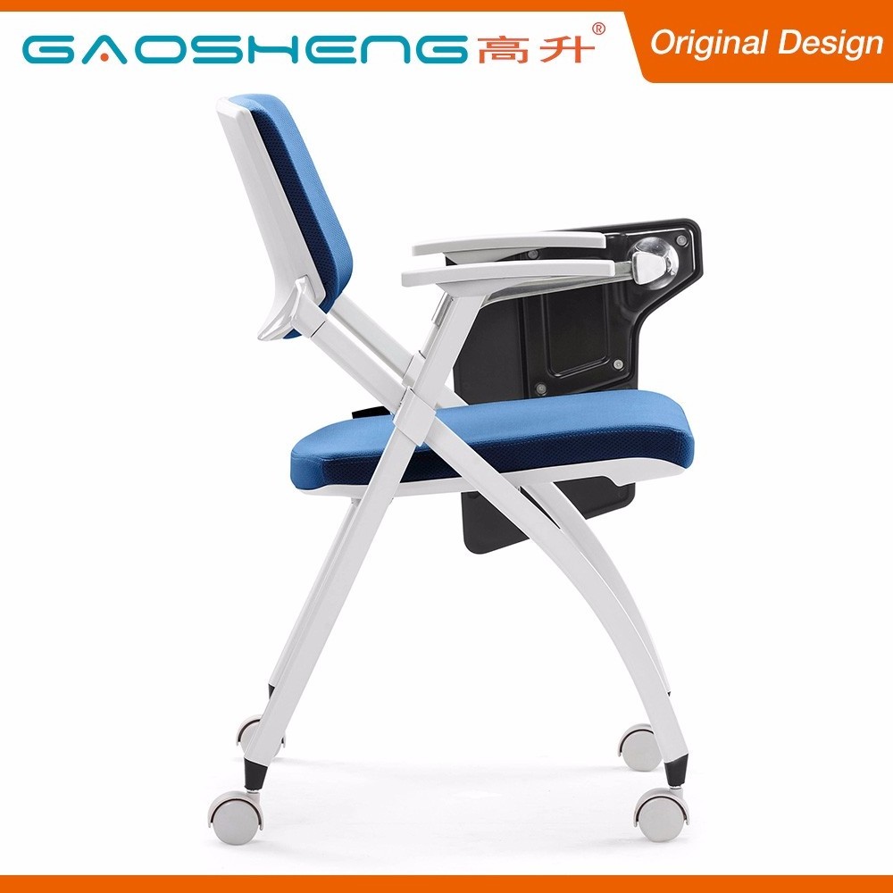 School project classroom college high school folding mesh training chair student chair with writing tablet