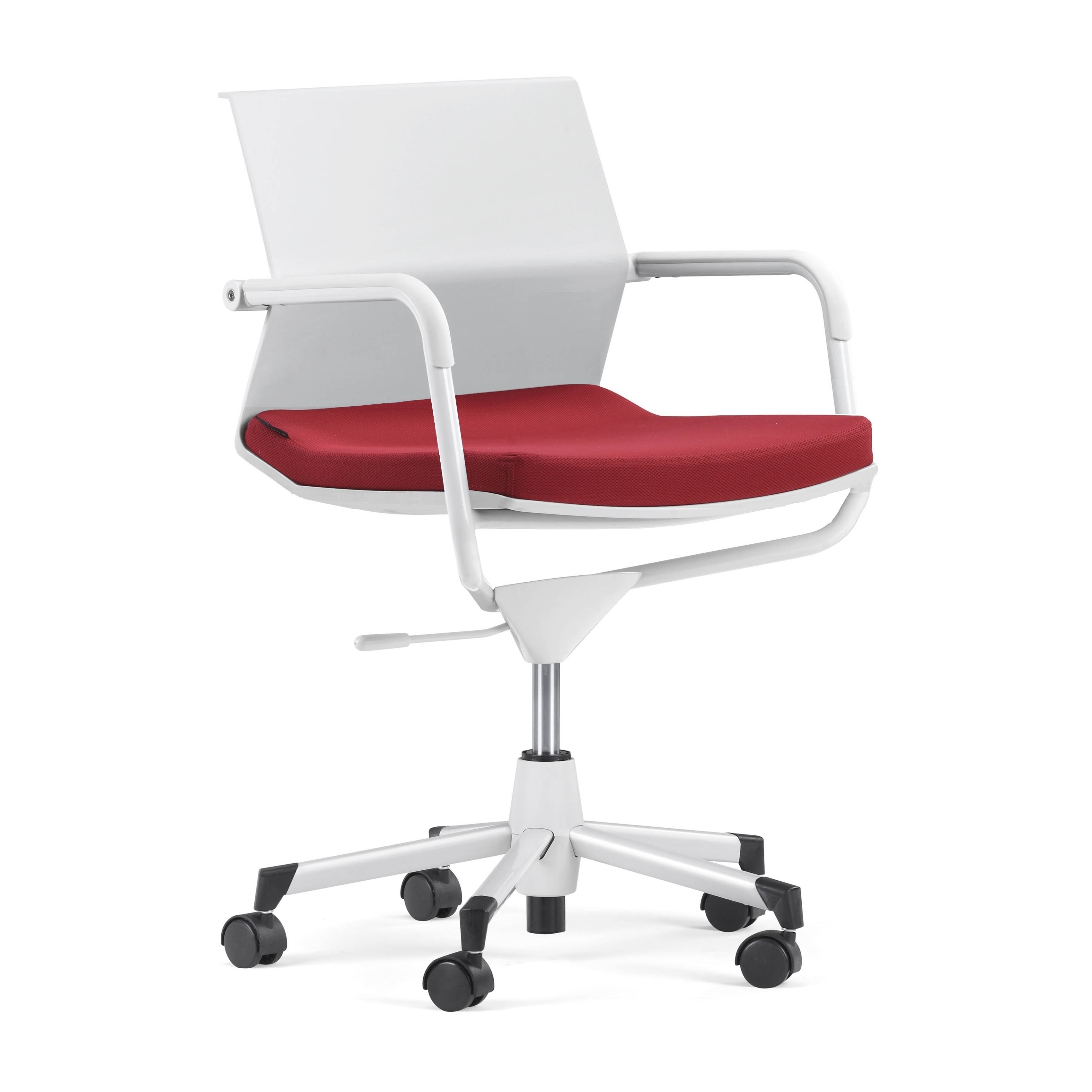 Middle back Plastic shell small ergonomic office task chair for office small space