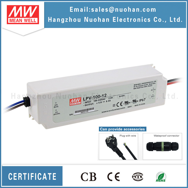 Mean well LPV-100-12 100w 12v waterproof led driver 100w 12v led driver