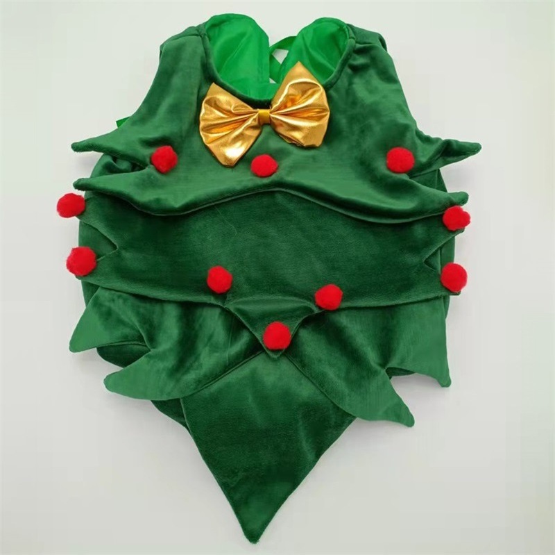 Baby Photography Props Christmas Tree Outfits Newborn Boy Girl Photo Shoot Costume Santa Tree Hat Romper Clothing Set