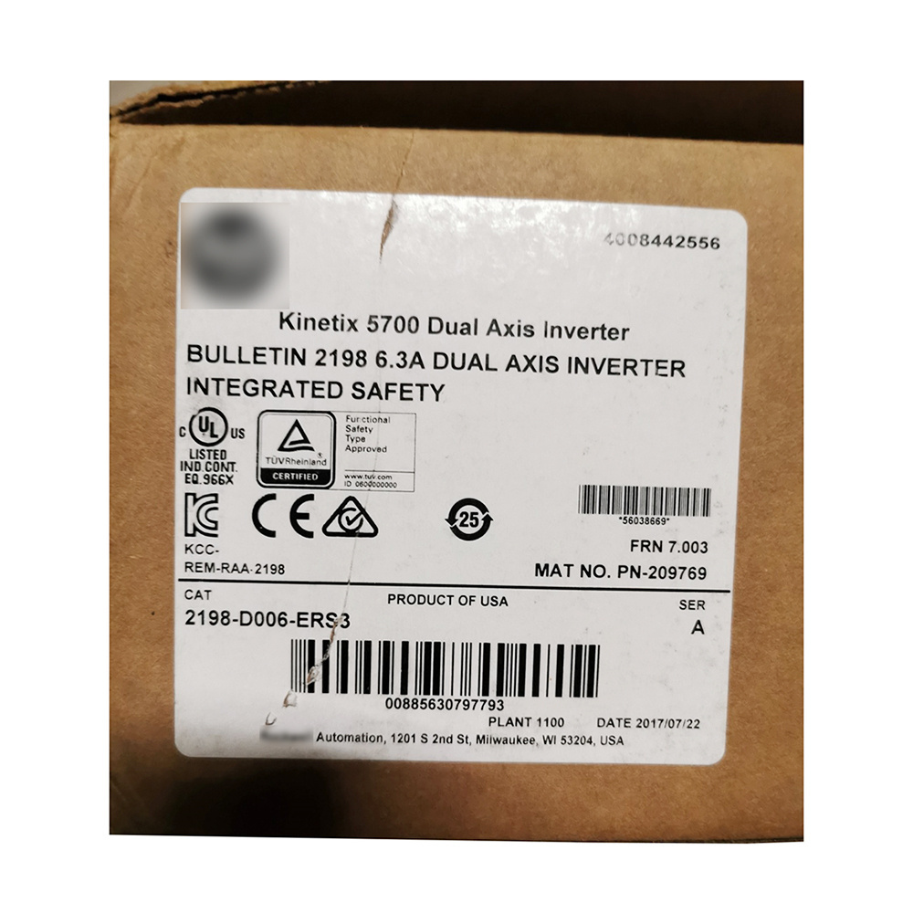 New Original Kinetix 5700 Dual Axis Inverter 2198-D006-ERS3 SER.A Servo Drive