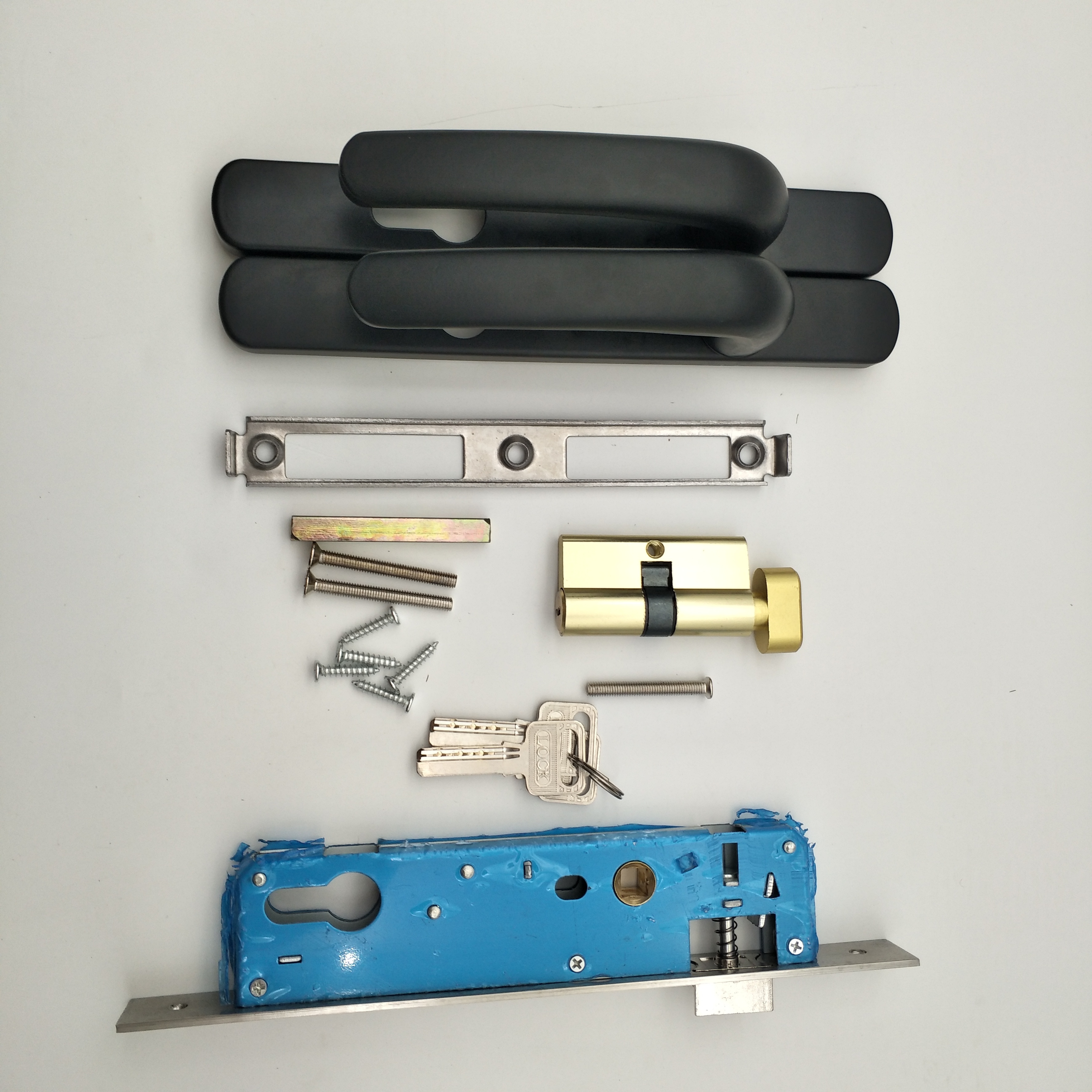 Aluminum alloy window Lock set with lock cylinder/Aluminium door lock