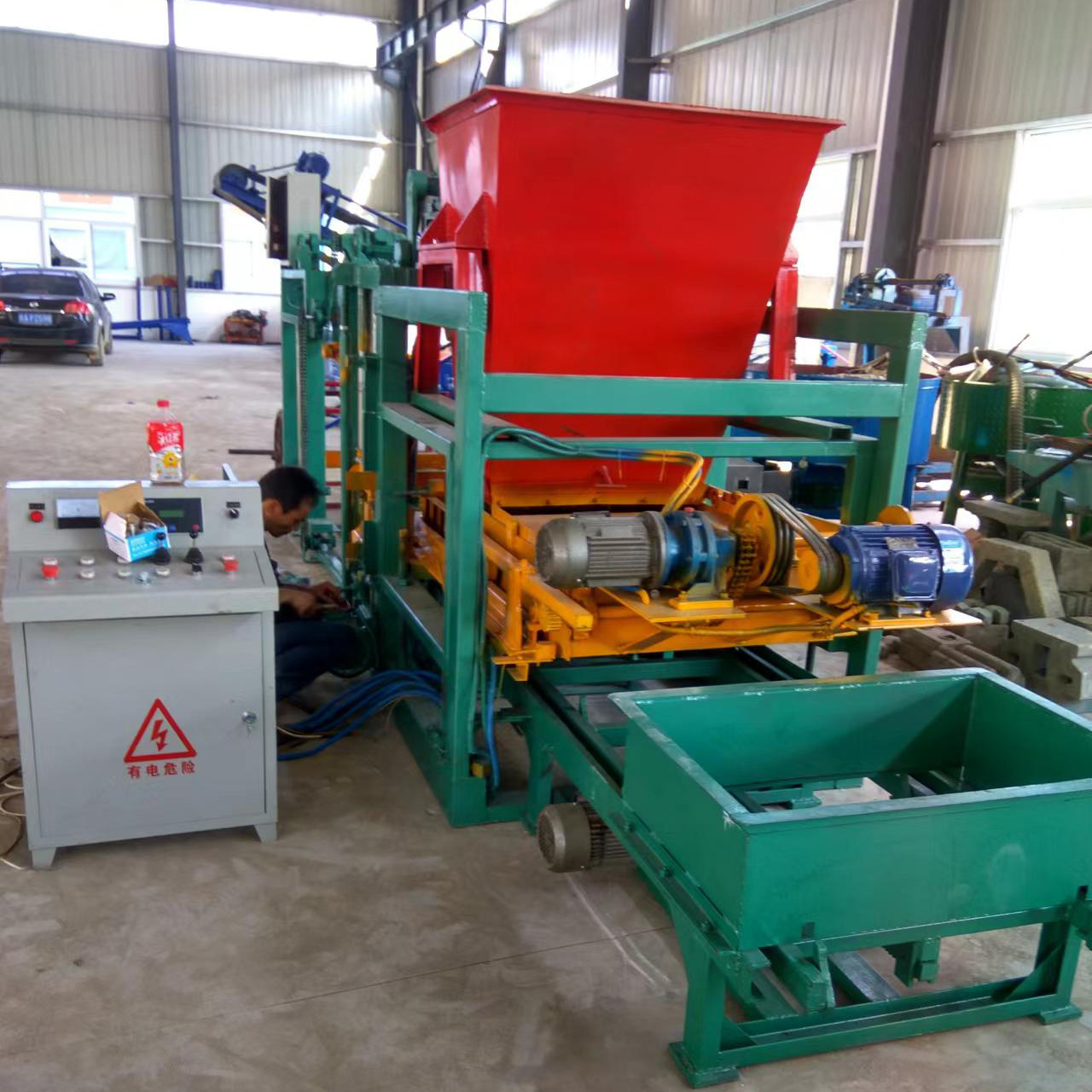 Semi automatic 4-24 cement hollow blocks industry brick paver making machinery btma hollow block brick making machine on sale