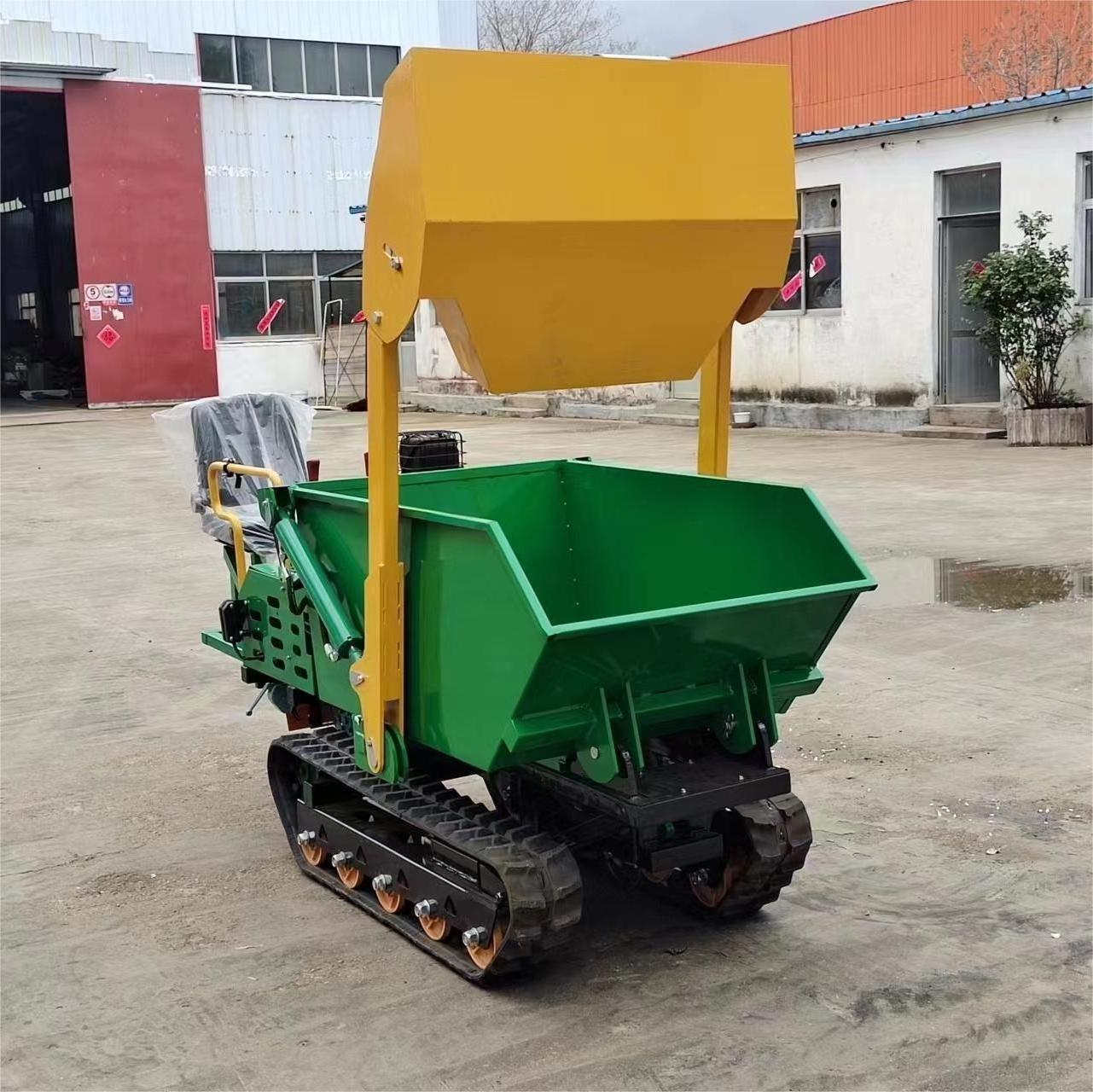 500kg Wheel barrow Mini Dumper with Briggs stratton Mini Site Dumper Mini transporter Track Carrier with hydraulic tipping