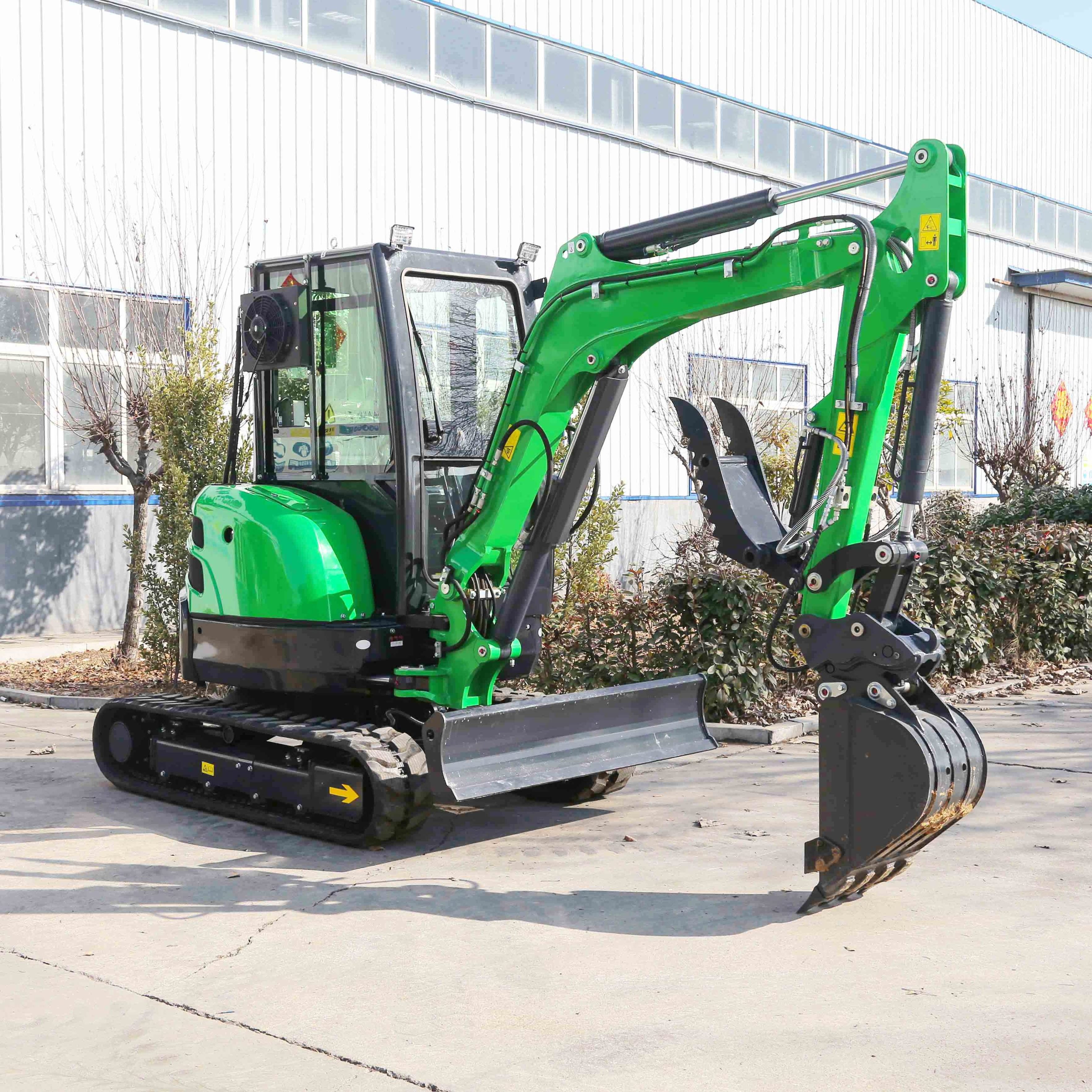 FREE SHIPPING Mini Excavator 3.5 Ton EPA Farm Used New Crawler Digger Kubota Engine Chinese small Excavators 1 ton 2 ton Machine